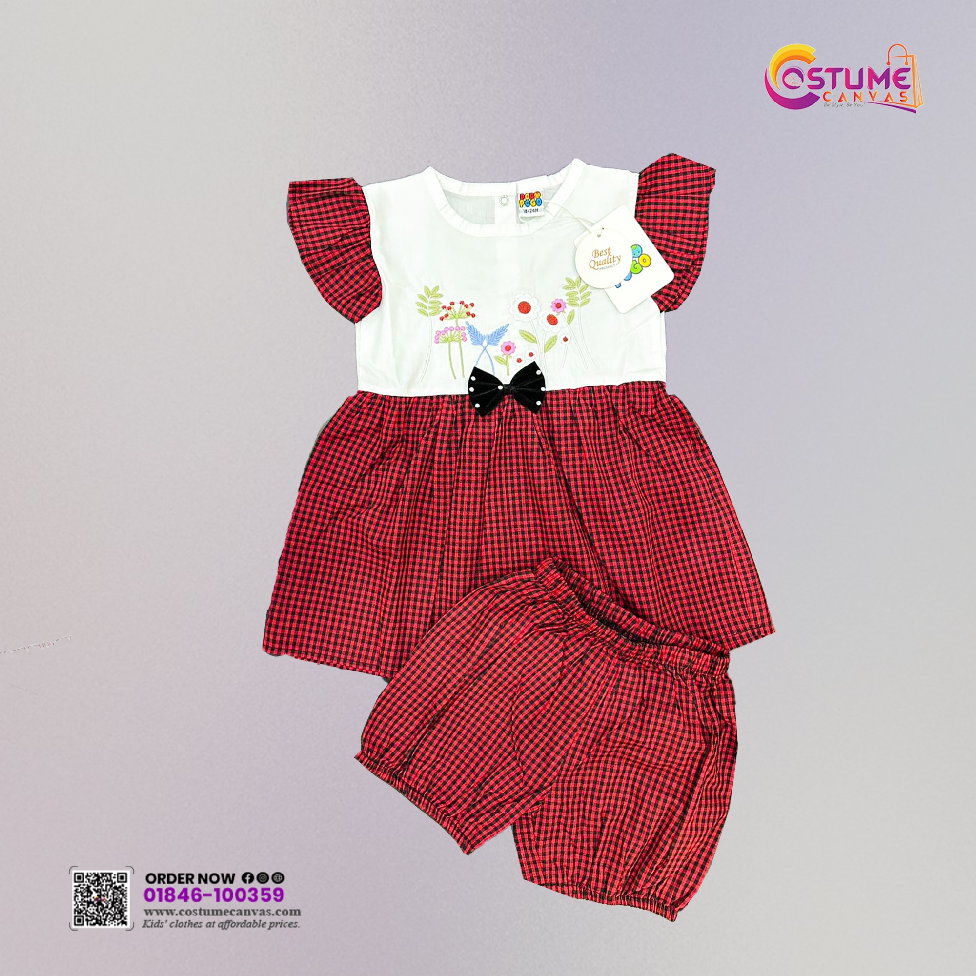 Stylish Baby Frock Set – Comfortable & Cute