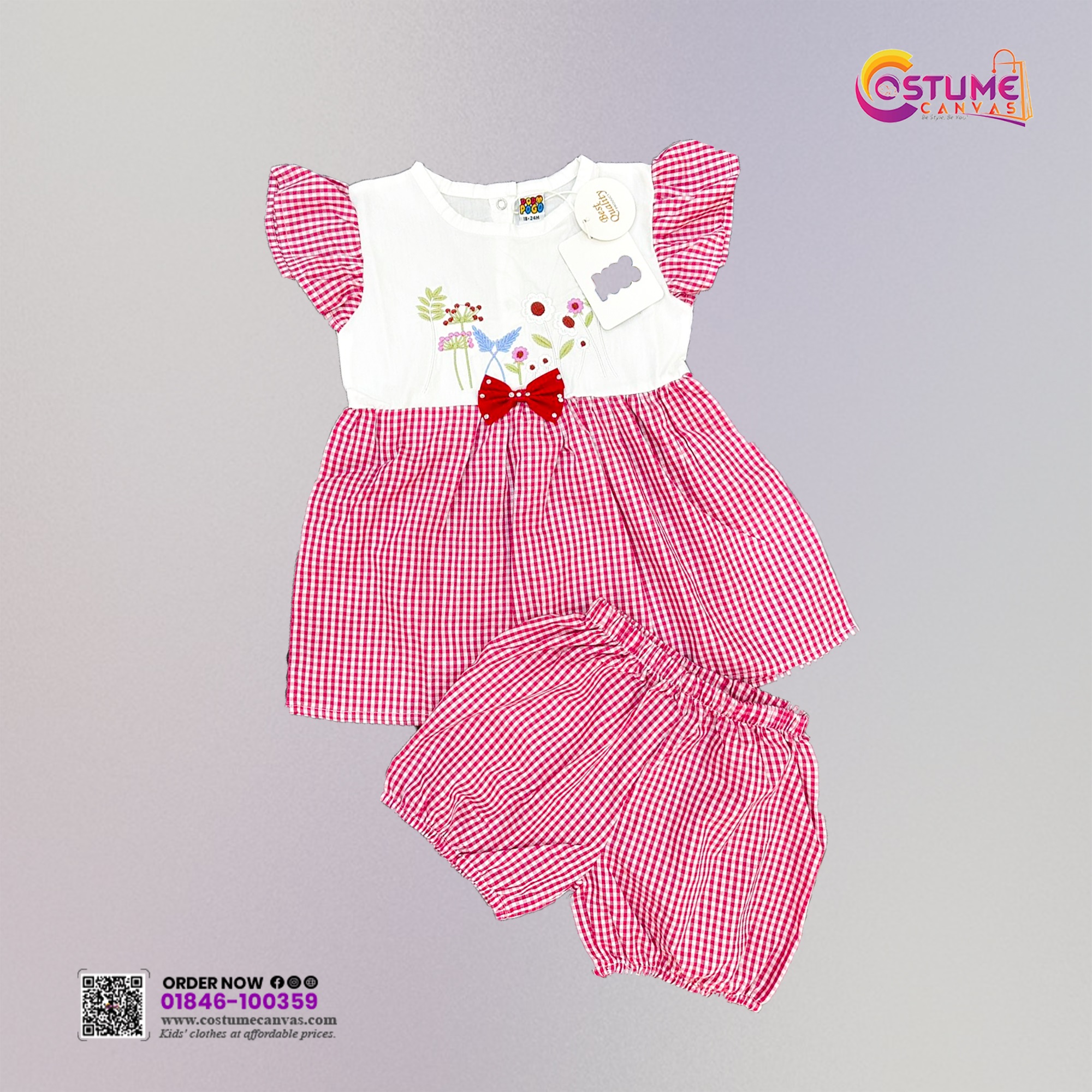 Stylish Baby Frock Set – Comfortable & Cute