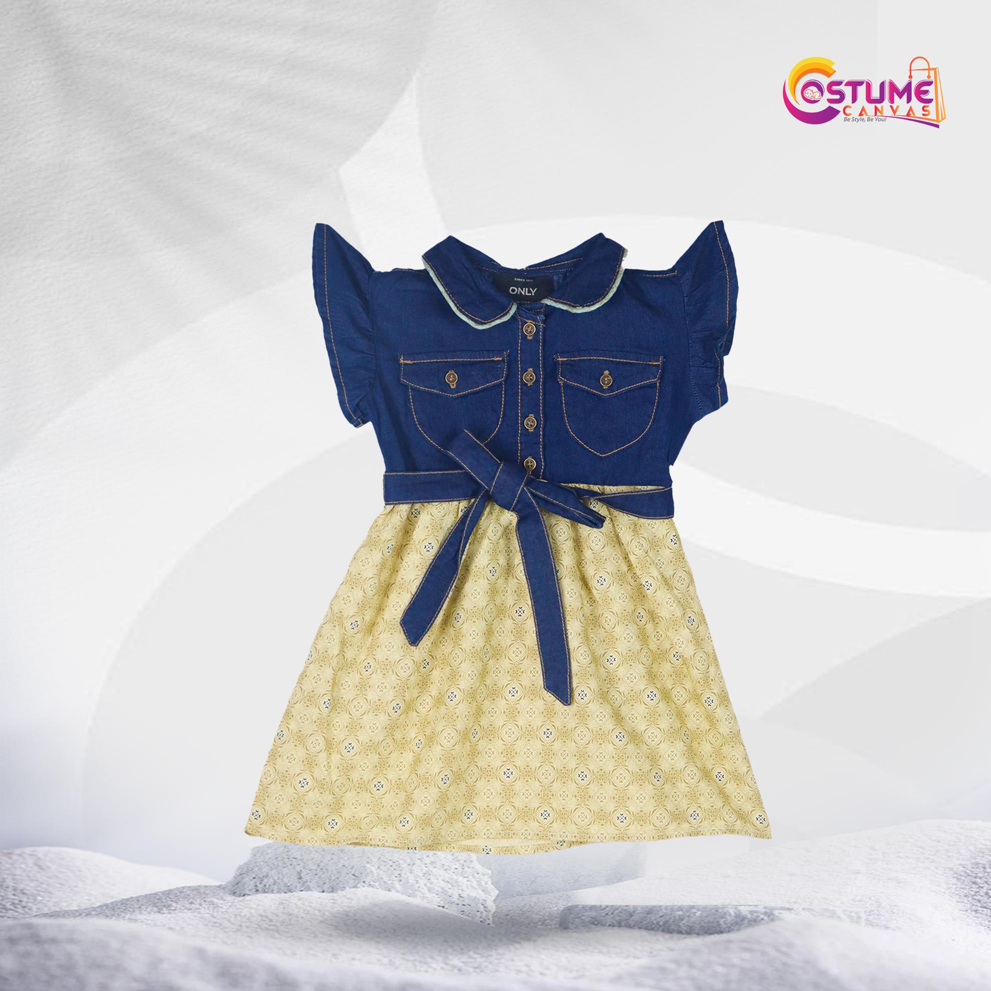 Denim and Cotton Frock