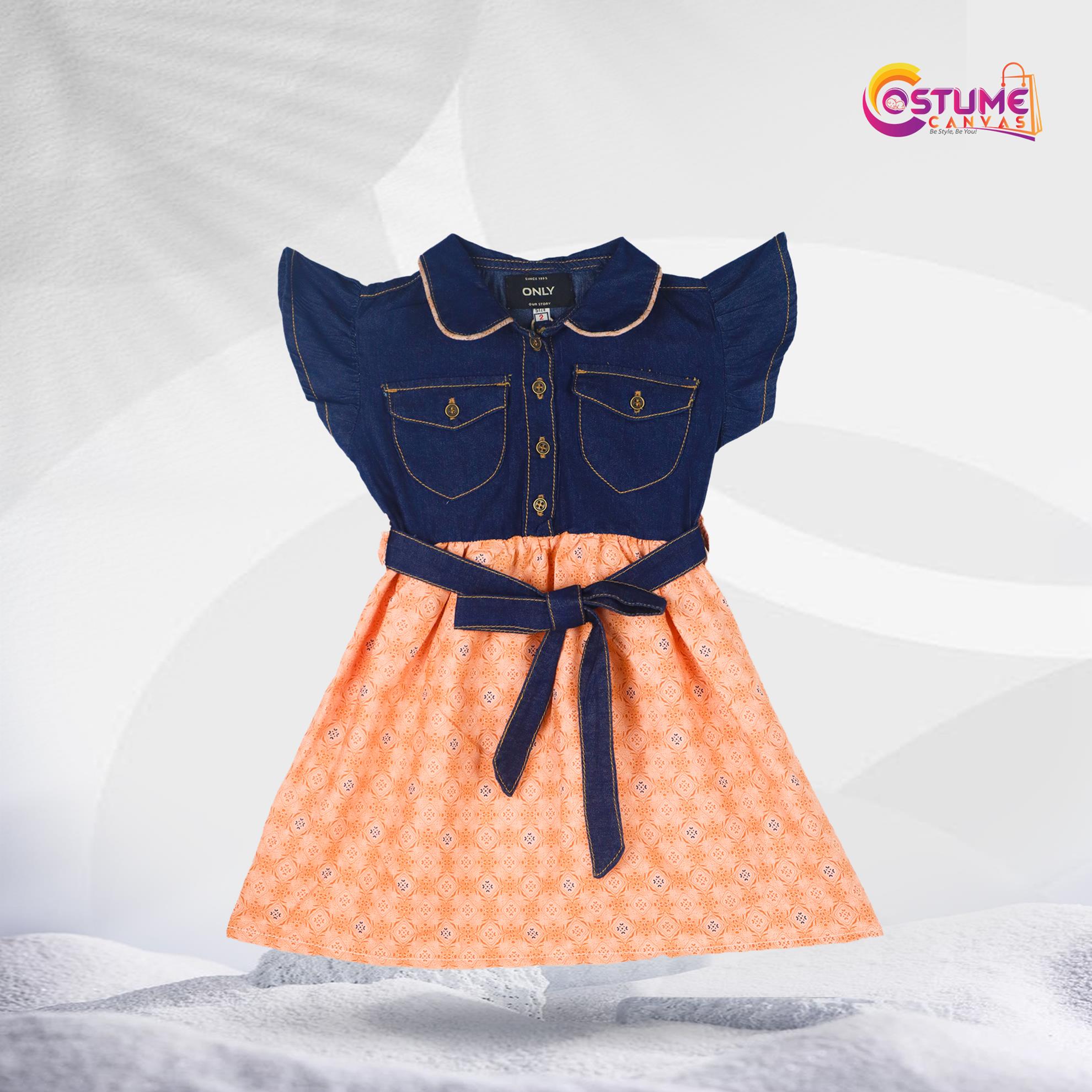 Denim and Cotton Frock