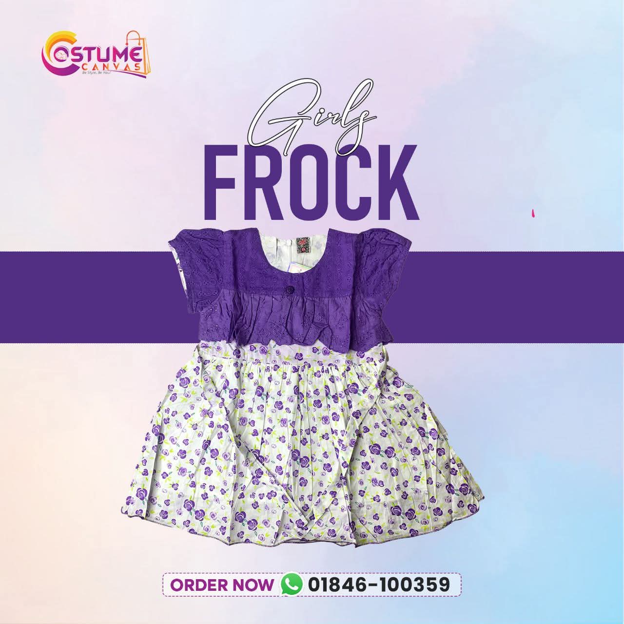 Roses cotton frock