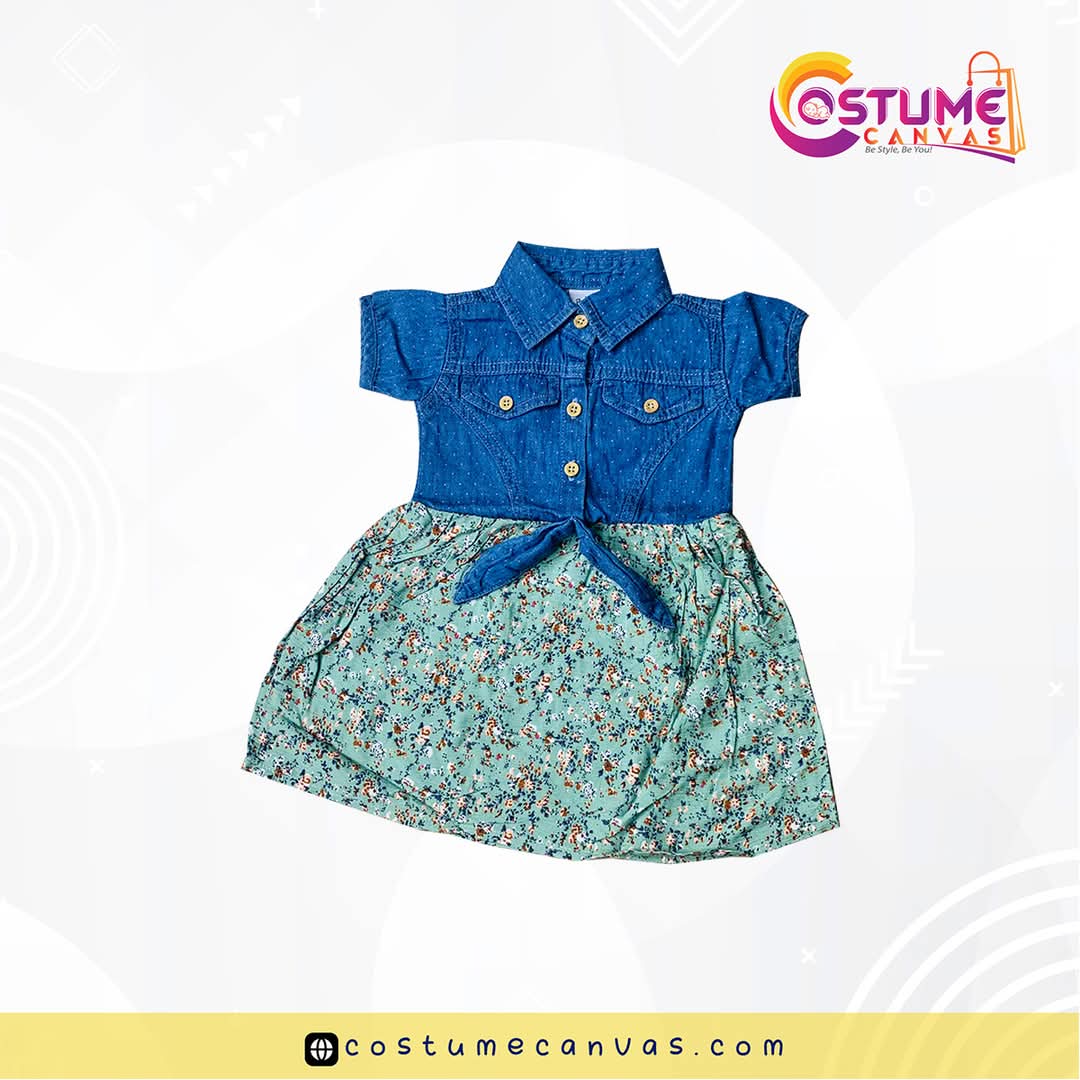 Denim Linen Frock